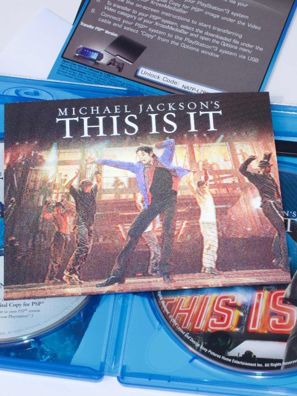 Michael Jackson This Is It Blu Ray/Bonus Disk/Limited Edition/3D Backstage Pass